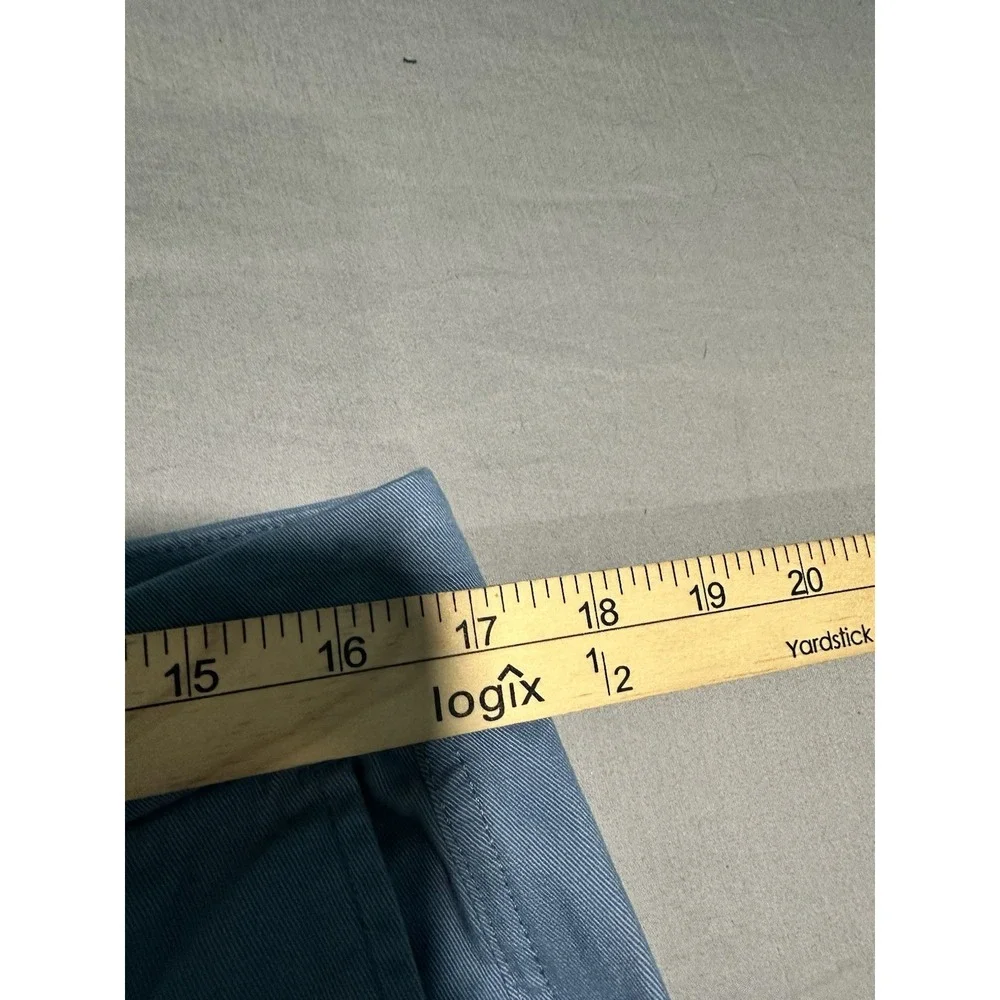J Crew High rise Girlfriend Chino Light Blue Pants 12 NWT